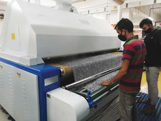 Fabric relaxation