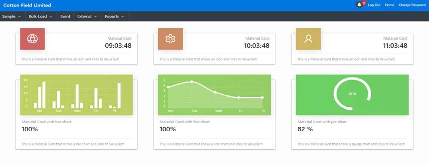 LOGIC software dashboard