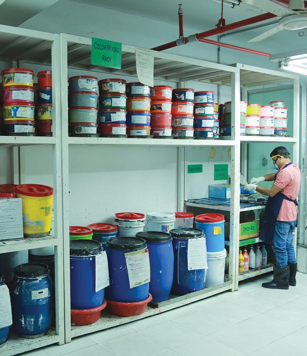 Ink and chemical store