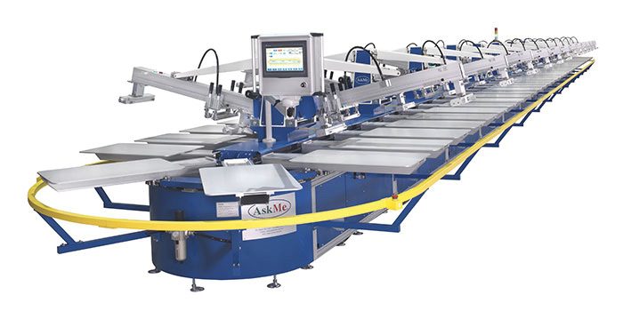 Oval print machine