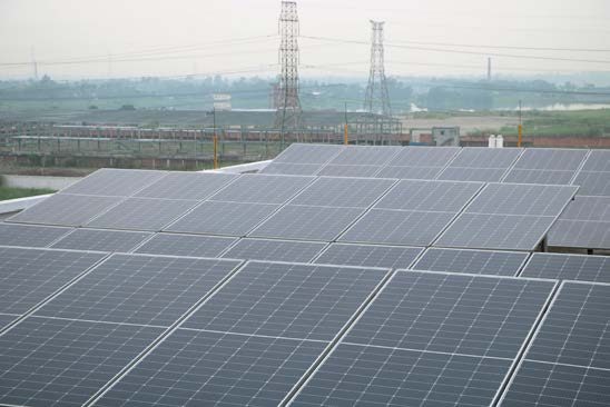 Rooftop solar panels